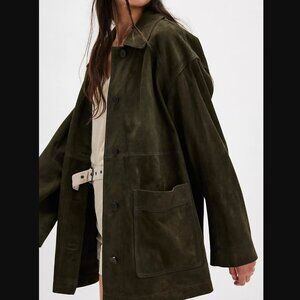 We The Free Anthropologie Annalise Suede Jacket